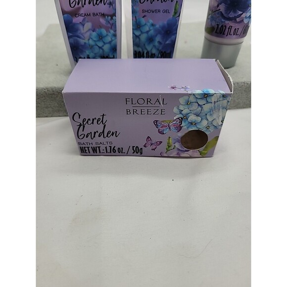 Floral Breeze Secret Garden 4pc Beauty Bath And Shower Set New - Picture 9 of 9